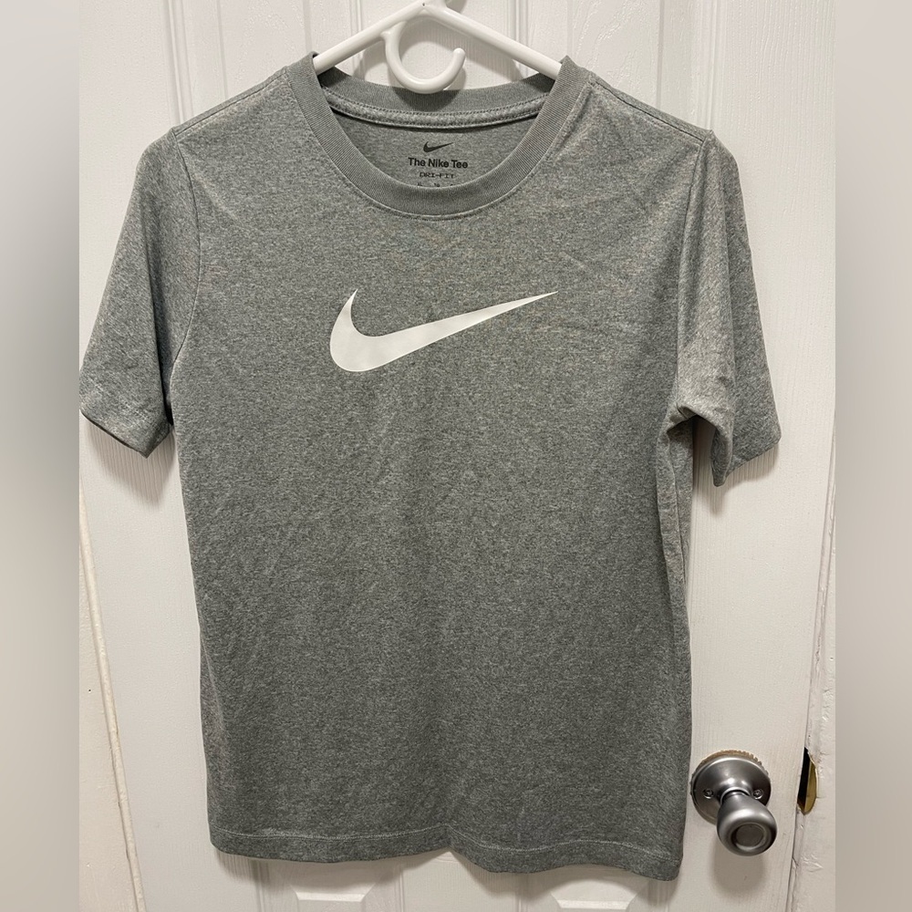 Nike Dri-Fit Kids Gray Short Sleeve